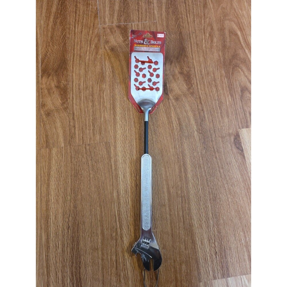 GEI Nuts & Bolts BBQ Spatula, - Wrench Novelty Grilling Tool, Unique Gift New